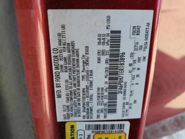 Photo 12 VIN: 3FA6P0H71ER183896 - FORD FUSION SE 