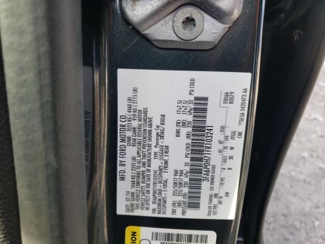 Photo 9 VIN: 3FA6P0H71FR103241 - FORD FUSION SE 