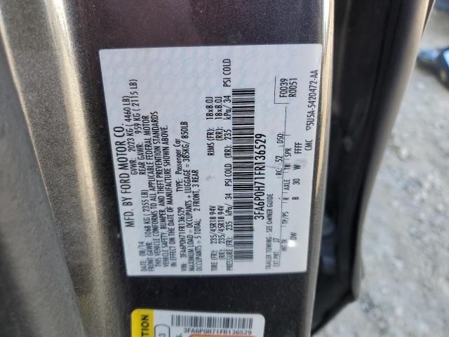 Photo 12 VIN: 3FA6P0H71FR136529 - FORD FUSION SE 