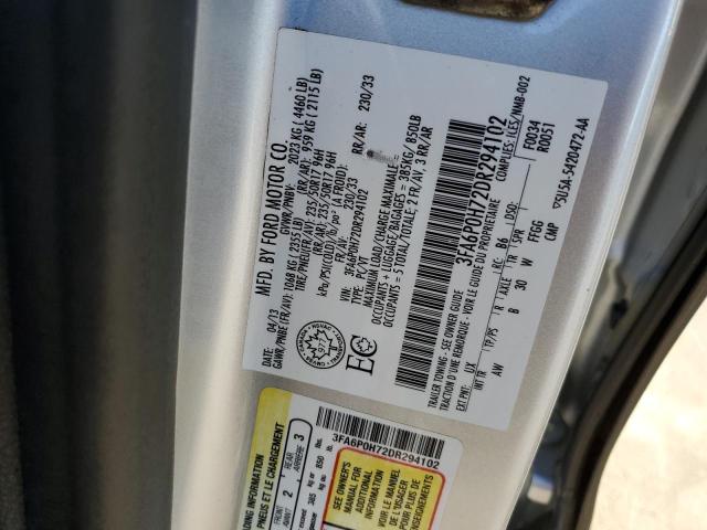 Photo 11 VIN: 3FA6P0H72DR294102 - FORD FUSION SE 