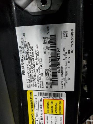 Photo 11 VIN: 3FA6P0H72ER121844 - FORD FUSION SE 