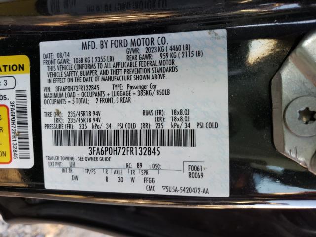 Photo 9 VIN: 3FA6P0H72FR132845 - FORD FUSION SE 