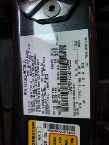 Photo 11 VIN: 3FA6P0H72GR144222 - FORD FUSION 