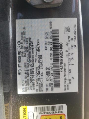 Photo 11 VIN: 3FA6P0H72GR244000 - FORD FUSION 