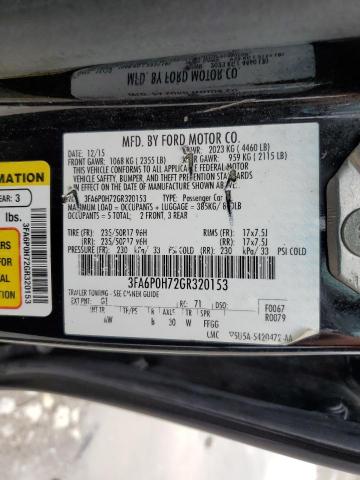 Photo 11 VIN: 3FA6P0H72GR320153 - FORD FUSION 