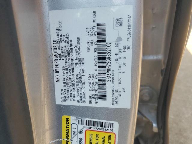 Photo 11 VIN: 3FA6P0H72GR352102 - FORD FUSION SE 