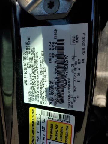 Photo 11 VIN: 3FA6P0H72HR382797 - FORD FUSION SE 