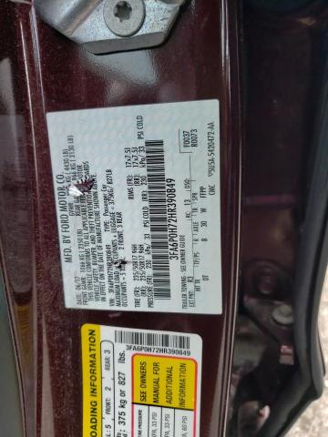 Photo 11 VIN: 3FA6P0H72HR390849 - FORD FUSION 