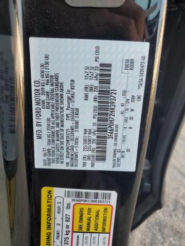 Photo 11 VIN: 3FA6P0H72HR393721 - FORD FUSION 