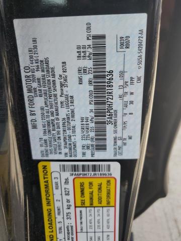 Photo 11 VIN: 3FA6P0H72JR189636 - FORD FUSION SE 