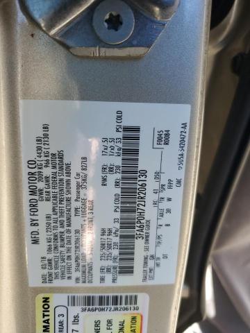 Photo 11 VIN: 3FA6P0H72JR206130 - FORD FUSION SE 