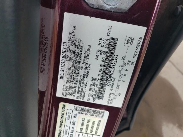 Photo 11 VIN: 3FA6P0H73DR122595 - FORD FUSION SE 