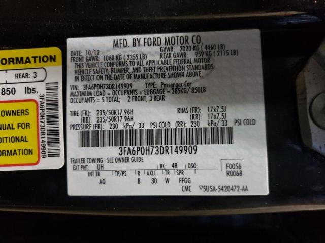 Photo 11 VIN: 3FA6P0H73DR149909 - FORD FUSION SE 