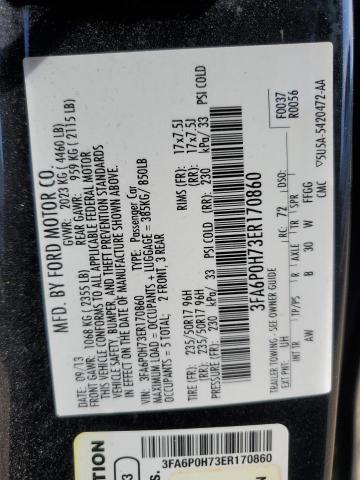 Photo 12 VIN: 3FA6P0H73ER170860 - FORD FUSION SE 