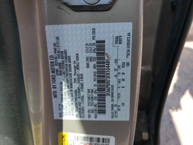 Photo 12 VIN: 3FA6P0H73FR104486 - FORD FUSION 