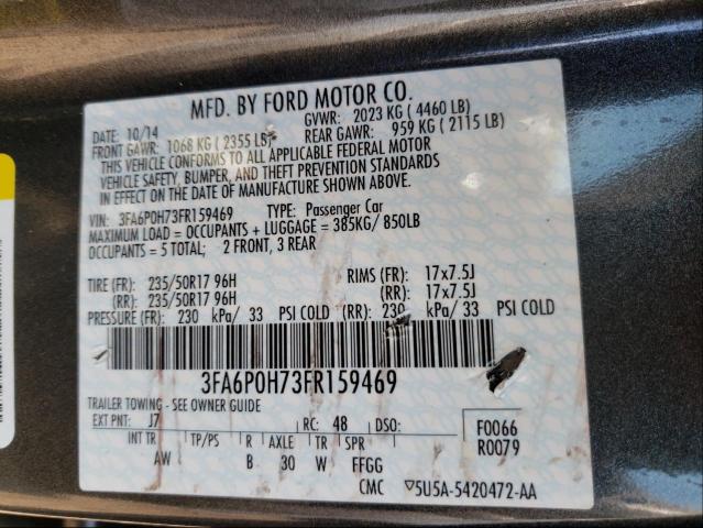 Photo 9 VIN: 3FA6P0H73FR159469 - FORD FUSION 