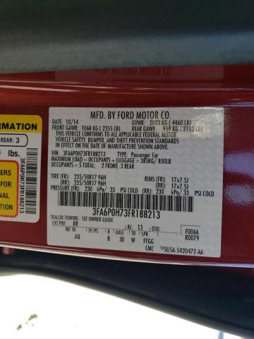 Photo 11 VIN: 3FA6P0H73FR188213 - FORD FUSION SE 