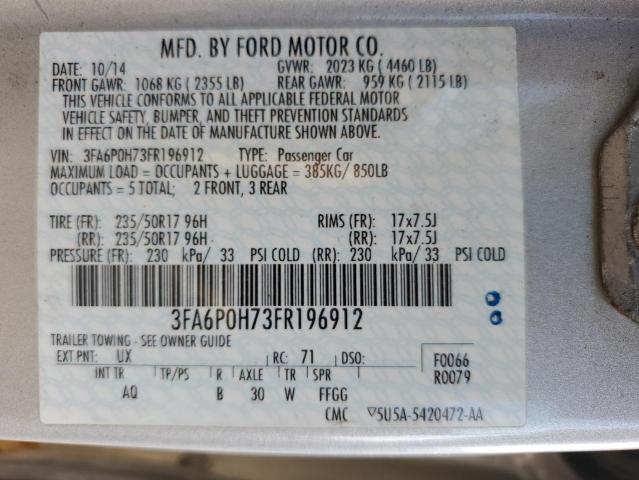 Photo 11 VIN: 3FA6P0H73FR196912 - FORD FUSION SE 