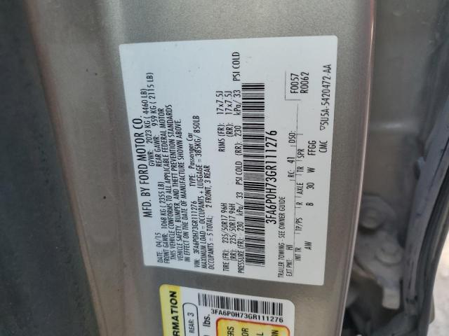 Photo 11 VIN: 3FA6P0H73GR111276 - FORD FUSION 