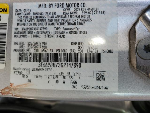 Photo 11 VIN: 3FA6P0H73GR147890 - FORD FUSION 