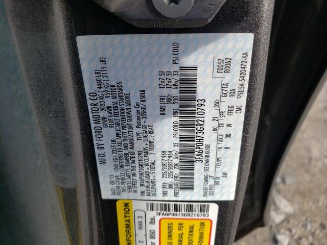 Photo 11 VIN: 3FA6P0H73GR210793 - FORD FUSION SE 