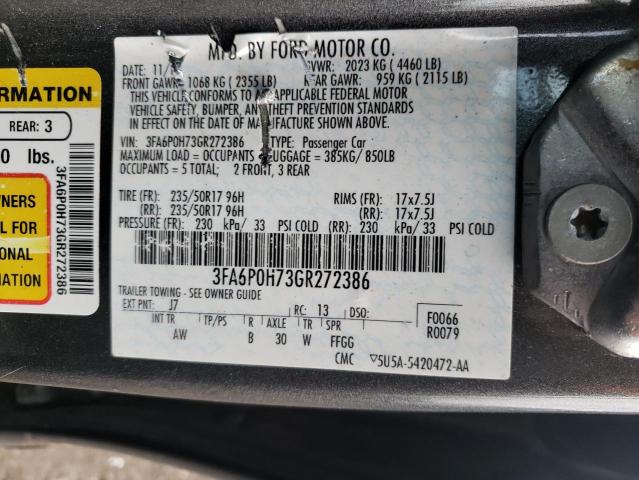 Photo 11 VIN: 3FA6P0H73GR272386 - FORD FUSION SE 