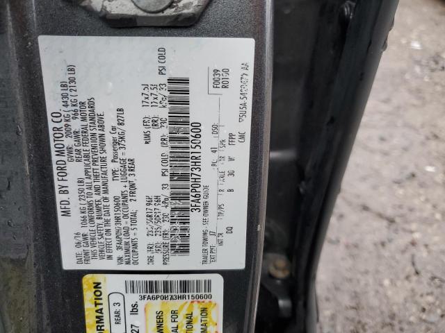 Photo 11 VIN: 3FA6P0H73HR150600 - FORD FUSION SE 