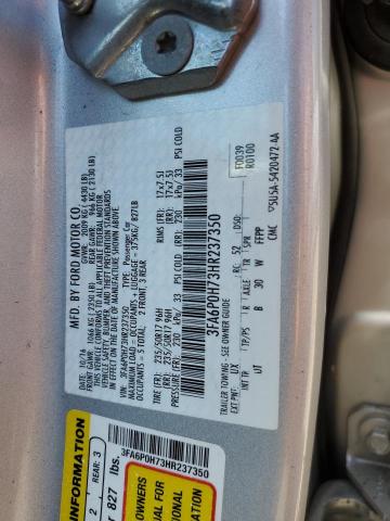 Photo 11 VIN: 3FA6P0H73HR237350 - FORD FUSION 