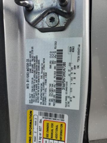 Photo 11 VIN: 3FA6P0H73HR347380 - FORD FUSION SE 