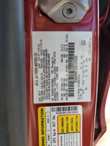 Photo 11 VIN: 3FA6P0H73JR109888 - FORD FUSION 