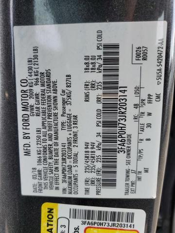 Photo 11 VIN: 3FA6P0H73JR203141 - FORD FUSION SE 