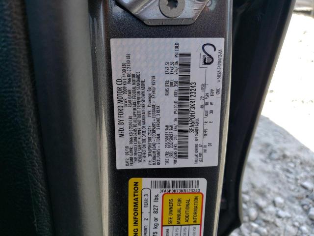 Photo 11 VIN: 3FA6P0H73KR123243 - FORD FUSION SE 