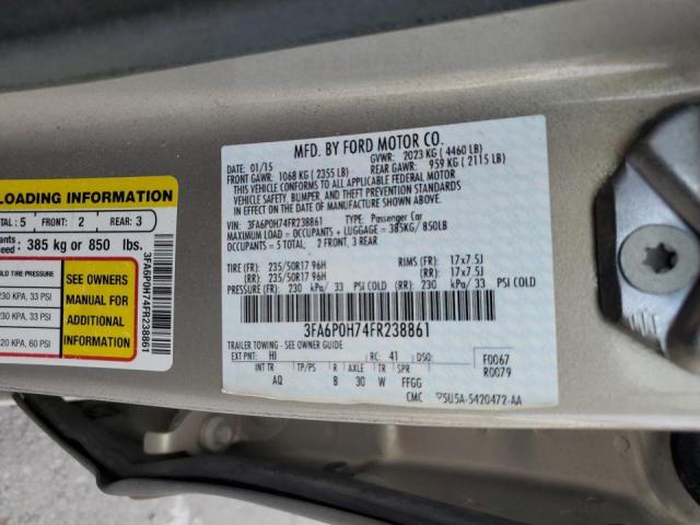 Photo 9 VIN: 3FA6P0H74FR238861 - FORD FUSION SE 