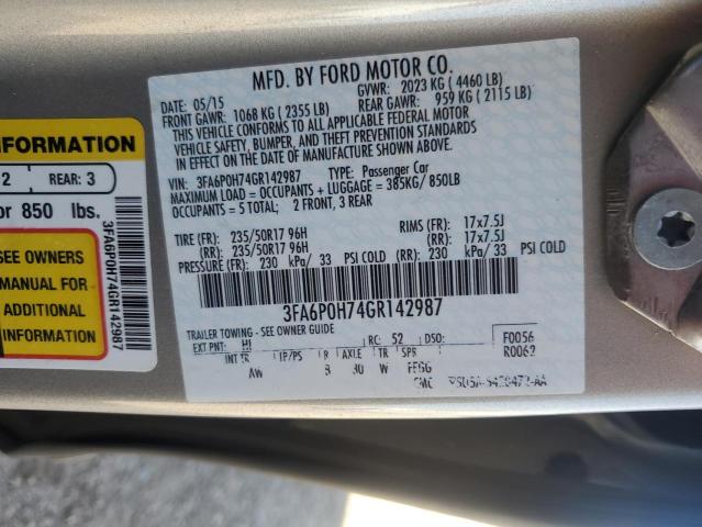 Photo 11 VIN: 3FA6P0H74GR142987 - FORD FUSION 