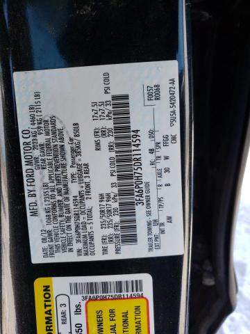 Photo 11 VIN: 3FA6P0H75DR114594 - FORD FUSION 