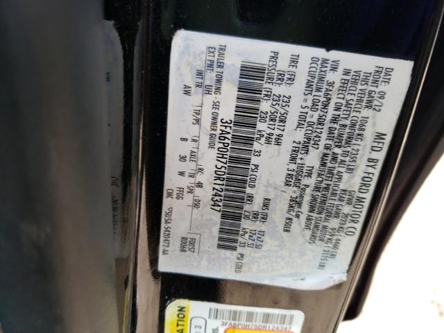 Photo 9 VIN: 3FA6P0H75DR124347 - FORD FUSION SE 