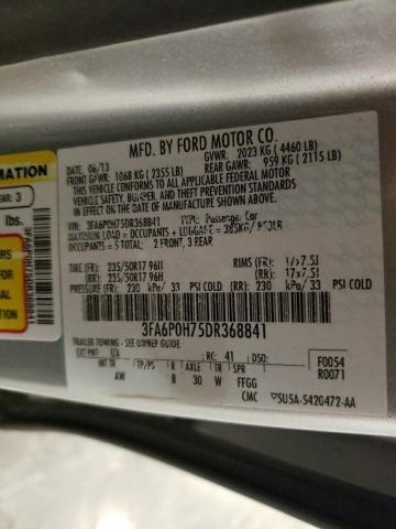 Photo 11 VIN: 3FA6P0H75DR368841 - FORD FUSION SE 