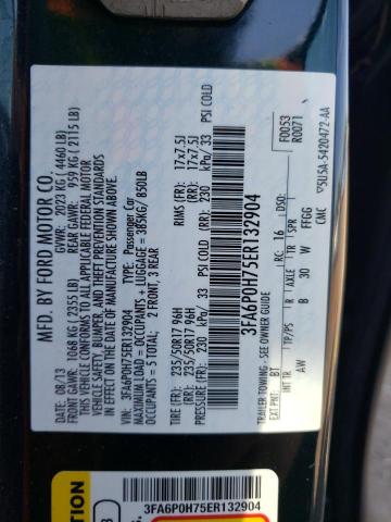 Photo 11 VIN: 3FA6P0H75ER132904 - FORD FUSION 