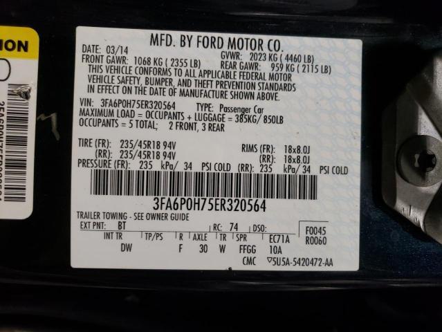 Photo 11 VIN: 3FA6P0H75ER320564 - FORD FUSION 