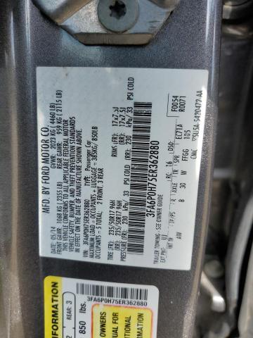 Photo 11 VIN: 3FA6P0H75ER362880 - FORD FUSION SE 