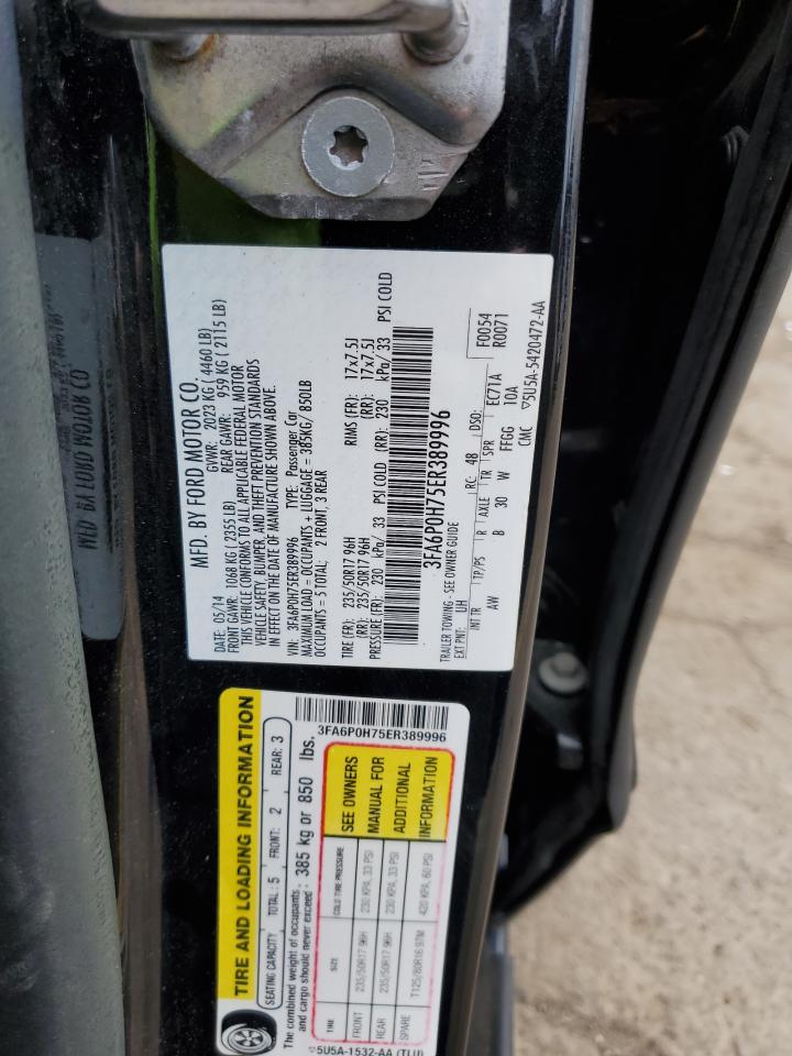 Photo 11 VIN: 3FA6P0H75ER389996 - FORD FUSION 