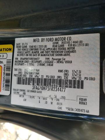 Photo 11 VIN: 3FA6P0H75FR234477 - FORD FUSION SE 