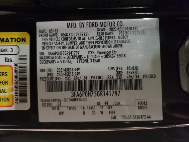 Photo 9 VIN: 3FA6P0H75GR141797 - FORD FUSION 