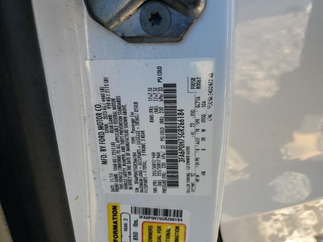 Photo 12 VIN: 3FA6P0H75GR266184 - FORD FUSION 