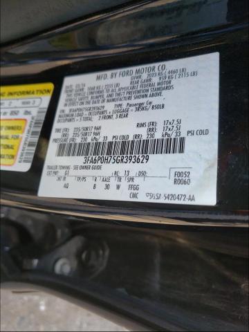 Photo 9 VIN: 3FA6P0H75GR393629 - FORD FUSION SE 