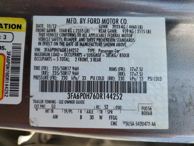 Photo 11 VIN: 3FA6P0H76DR144252 - FORD FUSION 