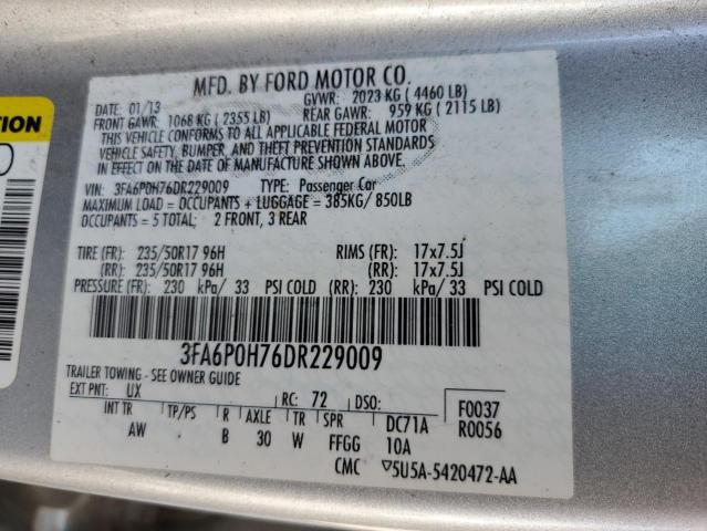 Photo 11 VIN: 3FA6P0H76DR229009 - FORD FUSION SE 