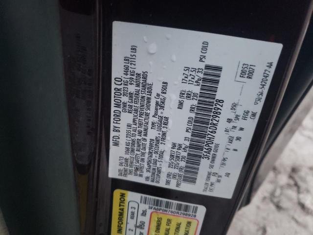 Photo 12 VIN: 3FA6P0H76DR298928 - FORD FUSION 