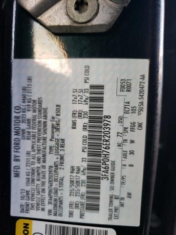 Photo 11 VIN: 3FA6P0H76ER203978 - FORD FUSION SE 