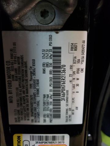 Photo 12 VIN: 3FA6P0H76ER213670 - FORD FUSION SE 